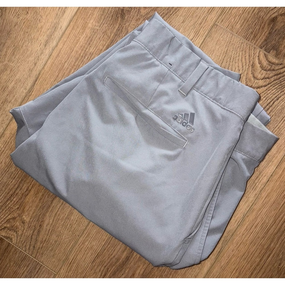 Adidas 365 Men's Golf Pants 34x31.5 Gray Stretch Waistband
